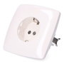 Socle de prise F-line Blanc 16 A Schuko