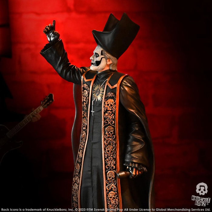 Knucklebonz Ghost Rock Iconz Papa Emeritus IV Black Robes 1/9