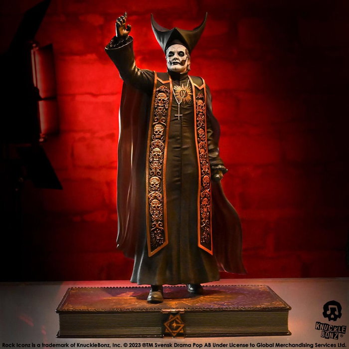 Knucklebonz Ghost Rock Iconz Papa Emeritus IV Black Robes 1/9