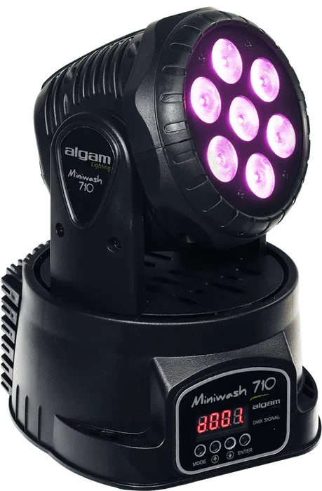 ALGAMLIGHT Wash Led 7 X 10W RGBW avec panoramique 540°, Projecteur Automatique DMX ALGAMLIGHT Wash Led 7 X 10W RGBW avec panoramique 540°, Projecteur Automatique DMX