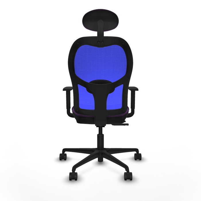 Piqueras y Crespo Chaise de Bureau Jorquera avec Appui-tête, Violet et Bleu Piqueras y Crespo Chaise de Bureau Jorquera avec Appui-tête, Violet et Bleu