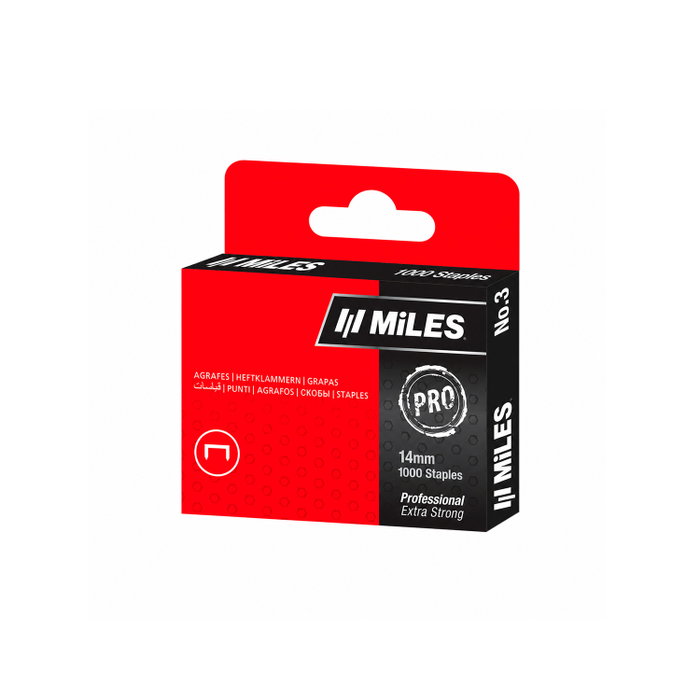 WOLFPACK LINEA PROFESIONAL Agrafes Maurer Nº 3 14 mm - 1000 pièces
