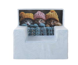 Creaciones Llopis Fauteuil Coralina 3 Gatitos, Fauteuil pour enfant dès 3 ans, en polyester, montage non nécessaire