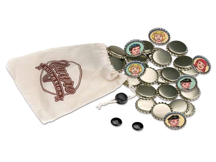 Cayro - Chapas Collection - Jeu de Chapas en Métal - 2 Joueurs - Âge Recommandé 8 à 99 Ans - Langues: Français, Espagnol, Anglais, Allemand, Italien, Portugais