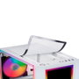 Mars Gaming Mc - Art Atx Boîtier PC Semitorre ATX avec Fenêtre en Verre Trempé RGB USB 3.0