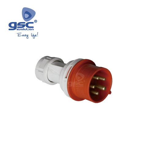 GSC Evolution Clavija Cetac 5P (3P+N+t) 32A IP44 Rouge GSC Evolution Clavija Cetac 5P (3P+N+t) 32A IP44 Rouge