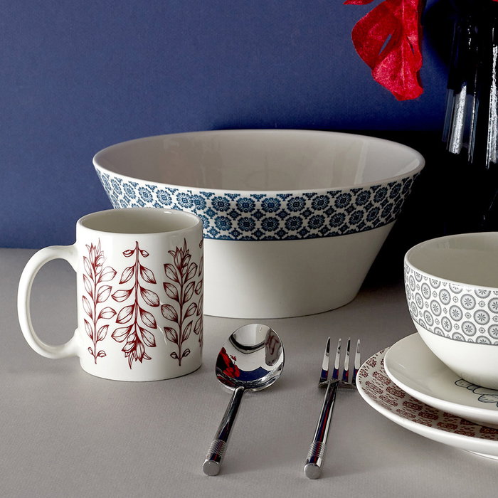 Home Deco Factory Mug Cottage Rouge 350 ml Home Deco Factory Mug Cottage Rouge 350 ml