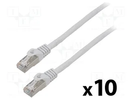 LANBERG Cordon de raccordement Cat 6 F/UTP 1,5m RJ45 gris