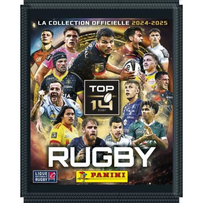 Panini Album Starter Pack - Rugby Top 14 2024-2025 - Inclus Album + 4 Pochettes (2 Achetées, 2 Offertes) - 20 Stickers