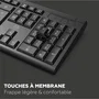 Mobility Lab Alpha Ensemble Clavier et Souris Sans Fil Ergonomique avec Pave Numerique Integre - USB