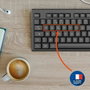 Mobility Lab Alpha Ensemble clavier et souris sans fil AZERTY Noir