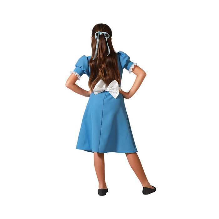 atosa Déguisement Princesse Bleue avec Robe et Tablier pour Fille