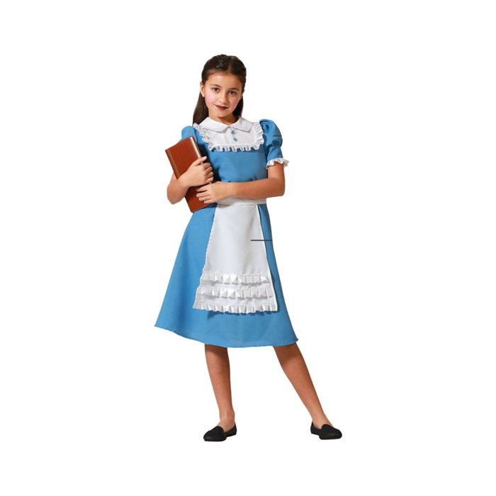atosa Déguisement Princesse Bleue avec Robe et Tablier pour Fille