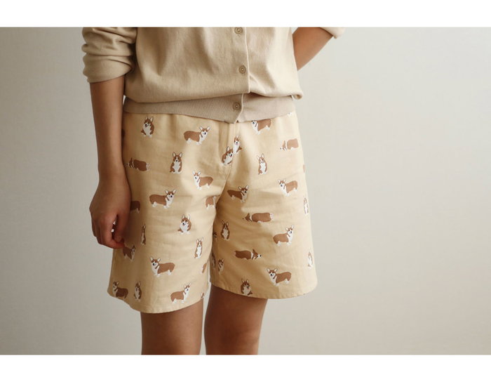 Dailylike Tissu Oxford Welsh Corgi 1,50m x 3m