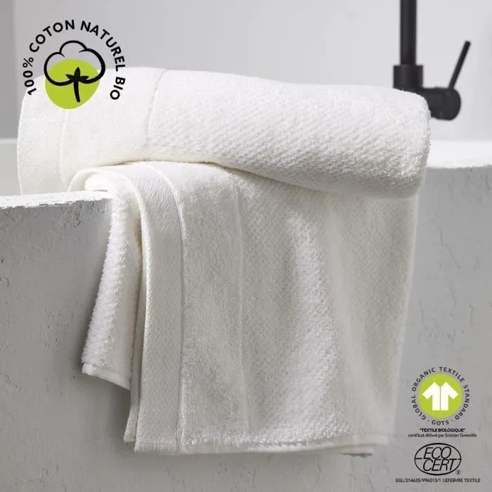 Today Maxi drap de bain Organic Craie 90 x 150 cm, 100% coton bio 450 GSM, certifié GOTS et Oeko-Tex, pour un confort d'absorption optimale Today Maxi drap de bain Organic Craie 90 x 150 cm, 100% coton bio 450 GSM, certifié GOTS et Oeko-Tex, pour un confort d'absorption optimale