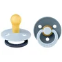 Bibs Sucette BIBS Studio Colour Ronde T1 Blue Mix Petrol - Pack de 2