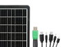 Argon Plaque Solaire Portable 8W USB Monocristalline Noir 28x2.5x19 cm (Set de 6)