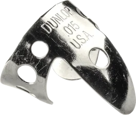 DUNLOP Médiators en métal pour les doigts et le pouce Nickel Silver .015 (Pack de 20)