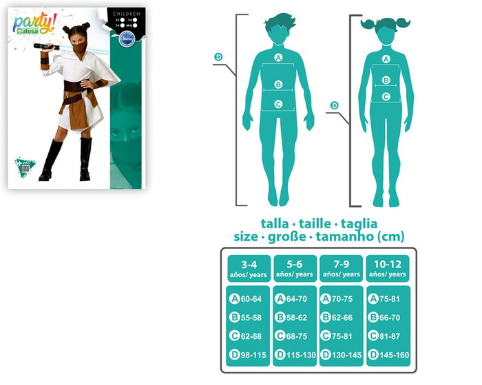 Déguisement Galaxia Fille Blanc avec Ceinture et Accessoires - Thème Univers - Taille 3-4 Ans Déguisement Galaxia Fille Blanc avec Ceinture et Accessoires - Thème Univers - Taille 3-4 Ans