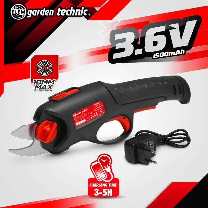 Elem Sécateur rechargeable CS3.6VLI 3,6V 1,5 Ah