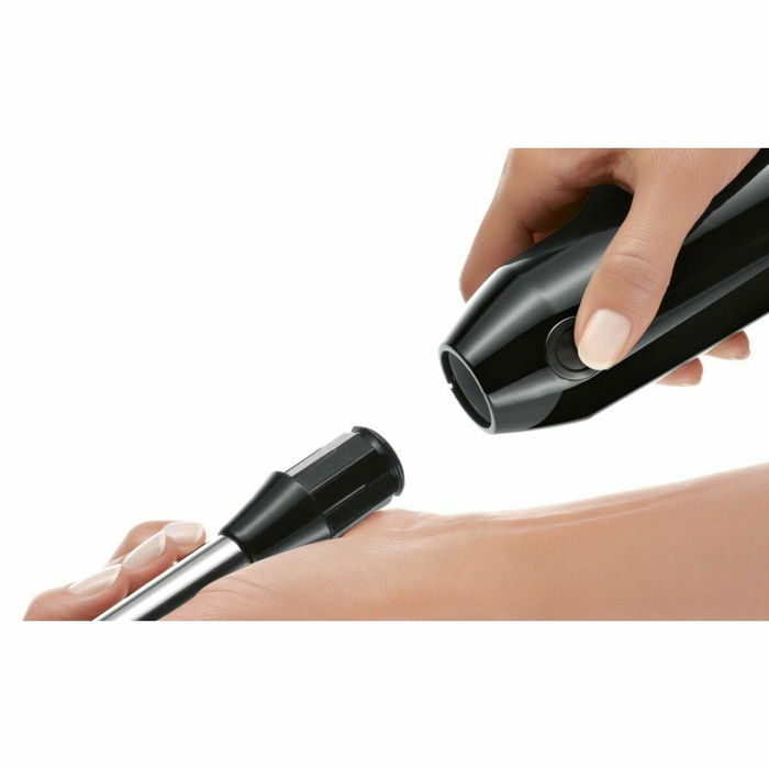 Bosch MSM67170 Mélangeur plongeant ErgoMixx 750 W Noir/Argent - 12 Vitesses, Fonction Pulsée et Pileur de Glace avec Accessoires