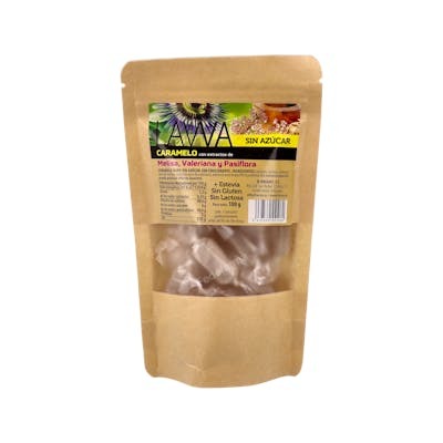 Lavva Bonbons durs sans sucre à la mélisse, valériane et passiflore 100 g Lavva Bonbons durs sans sucre à la mélisse, valériane et passiflore 100 g