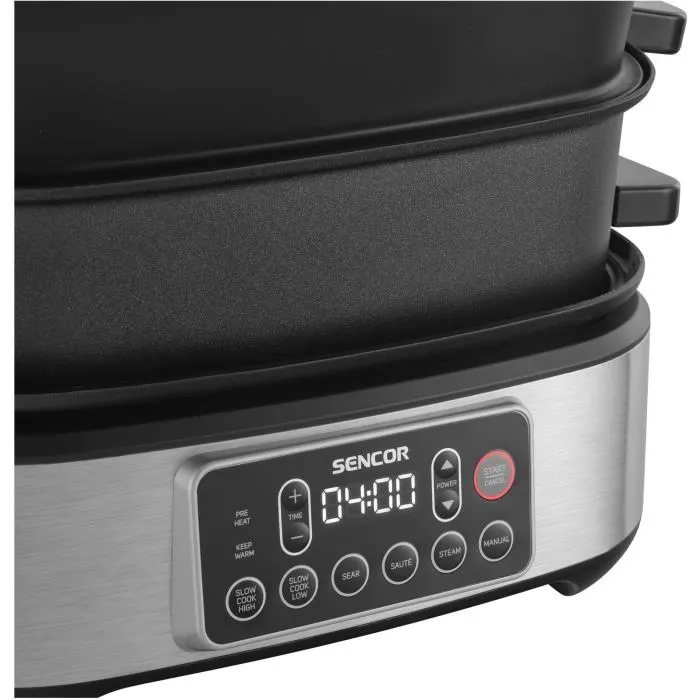 Sencor SPR 6300BK Mijoteuse et grill multifonction 6 L - Noir