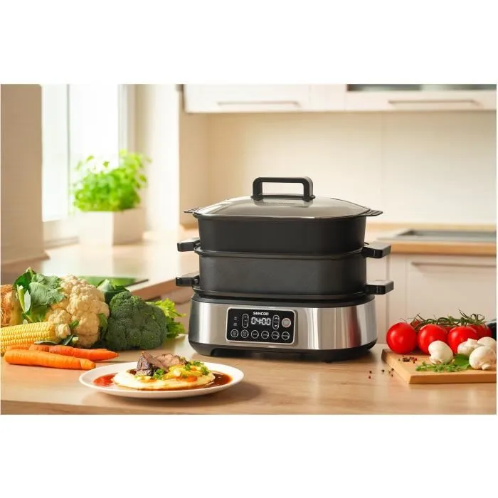 Sencor SPR 6300BK Mijoteuse et grill multifonction 6 L - Noir