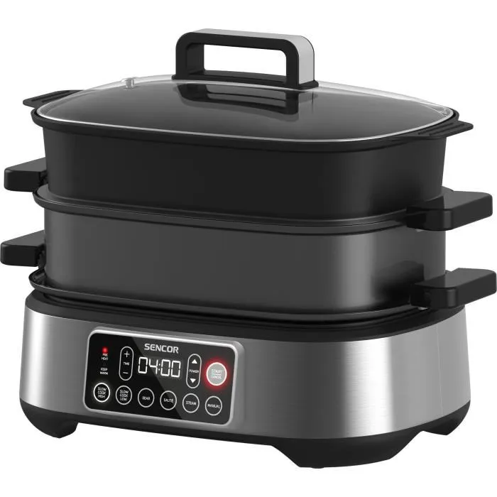 Sencor SPR 6300BK Mijoteuse et grill multifonction 6 L - Noir