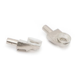 HERRAJES ALK Support d'étagère Vento, Zamak, Nickel