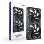 Nzxt F280X Core Ventilateur PC RGB Noir 280 mm Cadre Unique (RF-U28PN-B1) Roulement FDB 2400-3100 trs/min