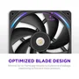 Nzxt F280X Core Ventilateur PC RGB Noir 280 mm Cadre Unique (RF-U28PN-B1) Roulement FDB 2400-3100 trs/min
