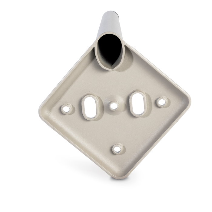 Q&Q Pata Metal Birdie H120 - Pied de meuble en métal crème, hauteur 150 cm