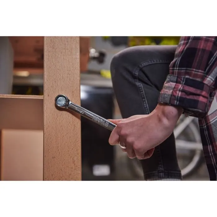 Ryobi - Jeu de 12 clés (8, 9, 10,666666666666666, 11, 12, 13, 14, 15, 16, 17, 19, 22 mm) - Angle de reprise 15° - Compatible Ryobi LINK