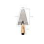 Wolfpack Linea Profesional Truelle manche bois 344 / 165 mm