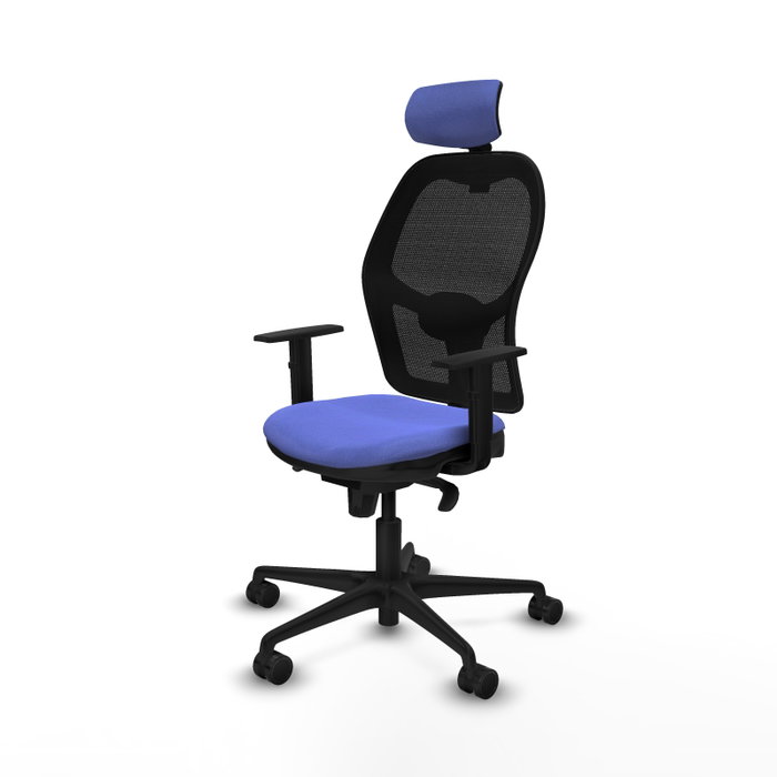 Piqueras y Crespo Chaise de Bureau Jorquera avec Appui-tête, Bleu clair Piqueras y Crespo Chaise de Bureau Jorquera avec Appui-tête, Bleu clair