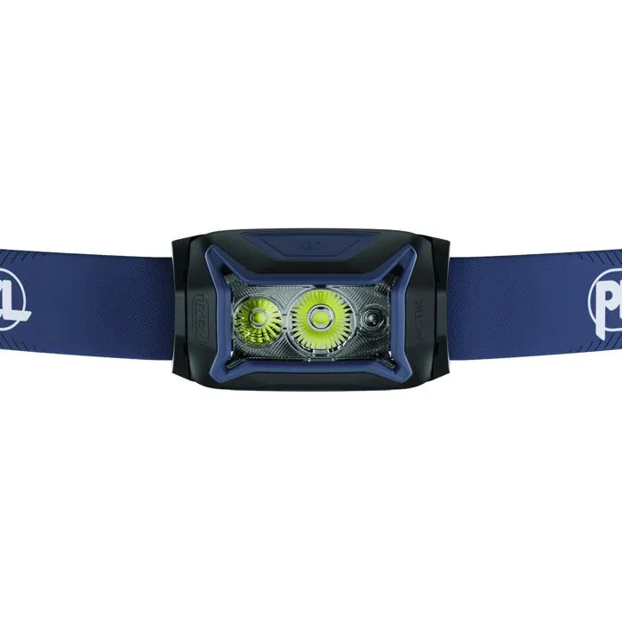 Petzl Lampe frontale ACTIK 450 Lumens, Portée 100 m, Autonomie 100 h, Alimentation 3 piles AAA/LR03