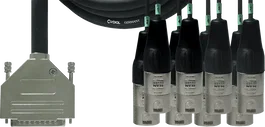 CORDIAL Câble Interface Sub-D 8 Broches Mâle XLR 5 mètres