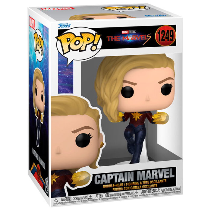 Funko - Figurine Pop Vinyl 9cm Captain Marvel (The Marvels) - Marvel - Boîte cadeau Funko - Figurine Pop Vinyl 9cm Captain Marvel (The Marvels) - Marvel - Boîte cadeau