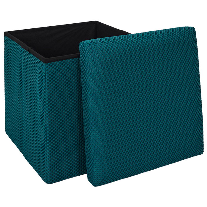 Home Deco Factory Pouf Pliable Atom Bleu Home Deco Factory Pouf Pliable Atom Bleu