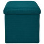 Home Deco Factory Pouf Pliable Atom Bleu