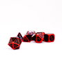 FanRoll pack dés Red with Black Enamel (7)