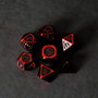 FanRoll pack dés Red with Black Enamel (7)