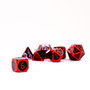 FanRoll pack dés Red with Black Enamel (7)