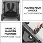 Hauck - Ensemble de voyage 2-en-1 Shop N Care Poussette + Siège auto + Adaptateurs - Gris - 4 roues - Jusqu'à 22 kg