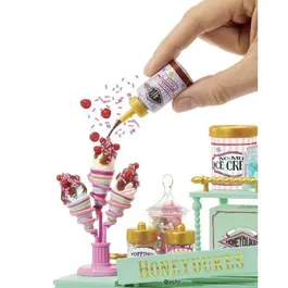 MGA's Miniverse Make It Mini Harry Potter Playset Honeydukes - Réplique miniature de chariot Honeydukes, jeu de construction et collection