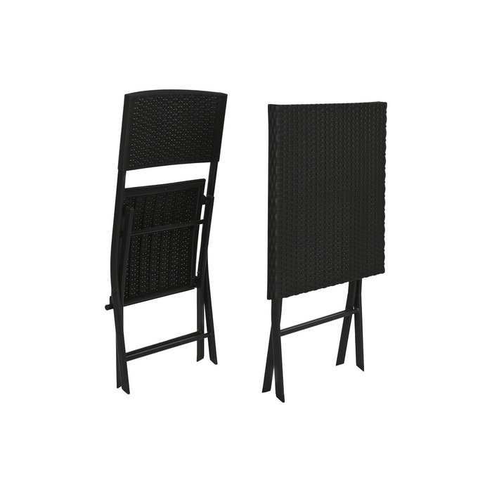 Meubles de jardin Home ESPRIT Noir 58 x 58 x 71,5 cm