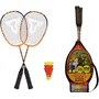 Schildkröt Set de Badminton Speed 2200 - Set Débutant avec 2 Raquettes en Aluminium Léger et 3 Volants - Pour Jeu en Extérieur