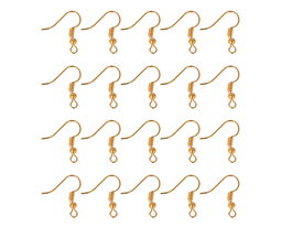 Innspiro Pendientes de ganchos metálicos tipo hippie dorados 20x18mm (20 unités)