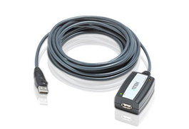 Aten Câble d'Extension USB 2.0 UE250, 5 mètres, Câble de Prolongation pour Périphériques USB, Compatible Windows et Mac